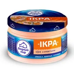 Ikru pasta Vodnij Svit ar garnelēm 160g