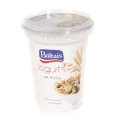 Baltais jogurts ar musli, 380g