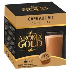 Kafijas kapsulas AROMA GOLD Cafe Au Lait 160g