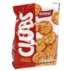 Sālīti krekeri Party Clubs 150g, Lorenz