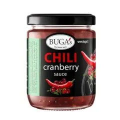 Čili-dzērveņu mērce BUGAS, 170g