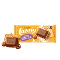Šokolāde piena ar cepumiem un riekstu krēmu Lacmi 290g, Roshen