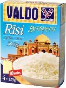 Rīsi VALDO BASMATI kārba 4x125g