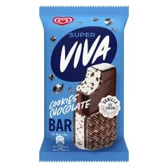 Saldējums SUPER VIVA Cookie Choco Bar 90ml (59g)