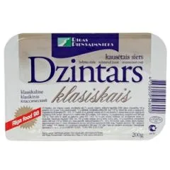 Kausētais siers klasiskais 200g, Dzintars