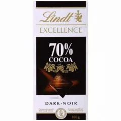 Tumšā šokolāde LINDT Excellence 70% kakao, 100g