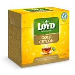 Melnā tēja LOYD Pyramids Gold Ceylon, 20x2 g