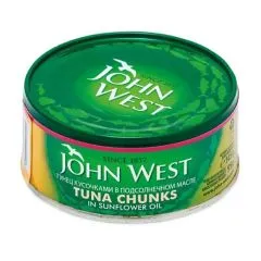 Tunzivs gabaliņi eļļā JOHN WEST 145g
