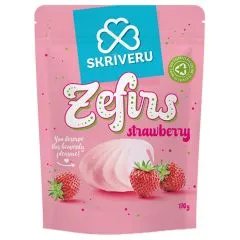 Zefīrs Skrīveru ar zemeņu garšu 170g
