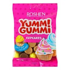 Želejkonfektes Yummi Gummi CupCakes 70g, Roshen