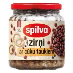 Pelēkie zirņi Spilva ar cūku taukiem 570g