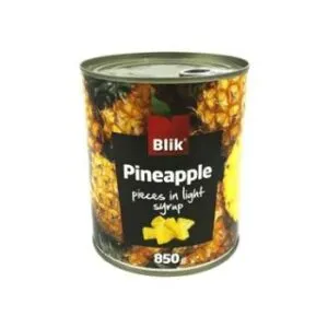 Ananāsu gabaliņi Blik sīrupā 850g/490g