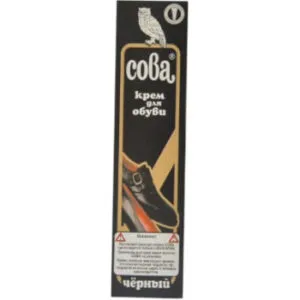 Apavu krēms Pūce tūbiņā melns 50ml