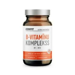 B-vitamīnu komplekss B1-B12 kapsulas Iconfit N90