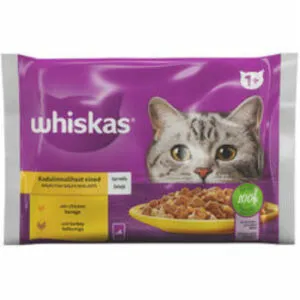Barība kaķēniem Whiskas Pure mājputnu gaļas izlase 4x85g
