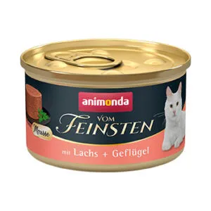 Pastēte kaķiem ANIMONDA Mousse, lasis ar cāli, 85g
