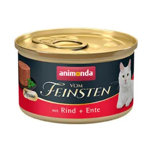 Pastēte kaķiem ANIMONDA Mousse, liellops ar pīli, 85g