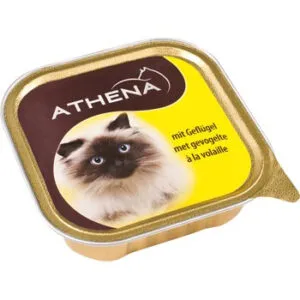 Barība kaķiem Athena konservēta ar vistas gaļu 100g