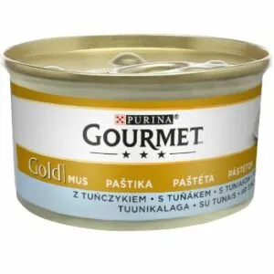 Barība kaķiem Gourmet Gold pastete (tuncis,makrele) 85g