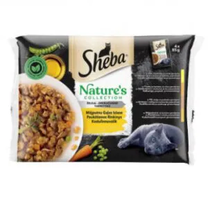 Barība kaķiem Sheba Nature’s Collection mājp.gaļas izl.4x85g