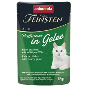 Konservi kaķiem ANIMONDA Vom Feinsten Raffinesse, vista, medījums žēlejā, 85g