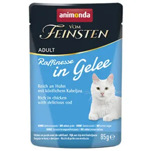 Konservi kaķiem ANIMONDA Vom Feinsten Raffinesse, vista, menca žēlejā, 85g
