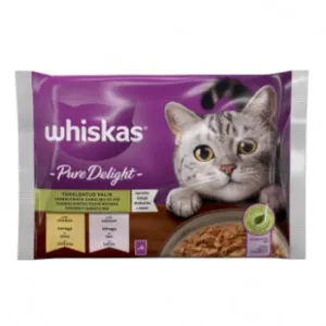 Barība kaķiem Whiskas Jauktā izlase 4-paka pouch 4x85g