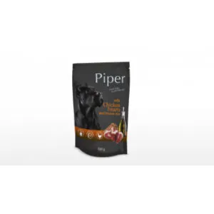 Barība suņiem Piper Vistu sirdis,brūnie rīsi 0.5kg