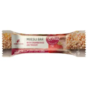 Musli batoniņš HERKULESS ar zemenēm un jogurtu, 25g