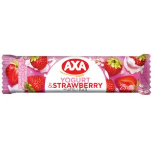 Musli batoniņš ar jogurtu un zemenēm AXA 25g