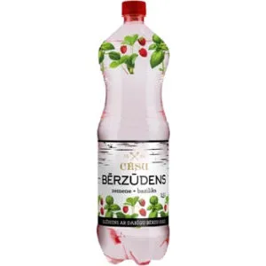 Dzēriens ar dabīgu bērzu sulu Zemene  and  Baziliks 1.5l, Cēsu