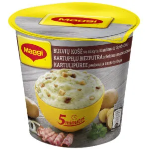 Ātri pagatavojams kartupeļu biezenis MAGGI ar bekonu 53g