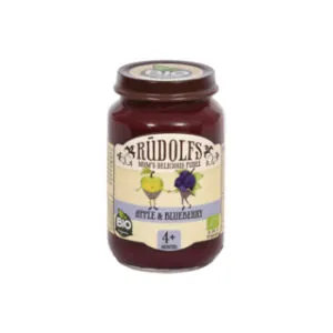 Biezenis RŪDOLFS BIO ābolu un melleņu, no 4 mēn., 190g