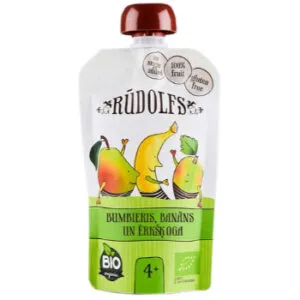 Biezenis bumbieru-banānu-ērkšķogu Rūdolfs Bio 110g