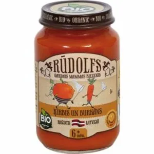 Biezenis Rūdolfs ķirbju-burkānu Bio 190g