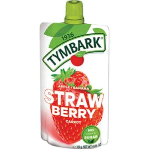 Biezenis Tymbark ābolu, zemeņu, burkānu, banānu 120g