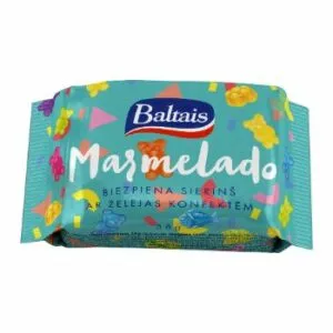 Biezpiena sieriņš BALTAIS ar želejas konfektēm 38g