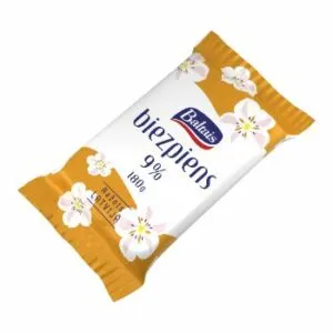 Biezpiens pilnpiena 9% 180g, Baltais