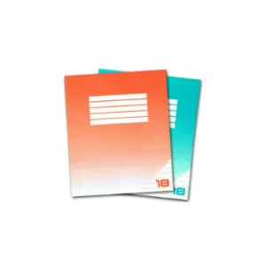 Burtnīca līniju 18lp divkrāsu