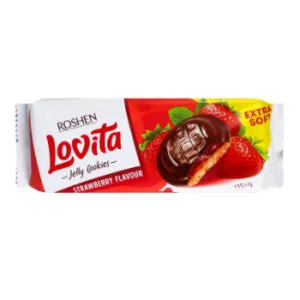 Cepumi Roshen Lovita ar zemeņu želeju 135g