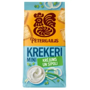 Krekeri Mini PĒTERGAILIS krējuma un sīpolu 72g