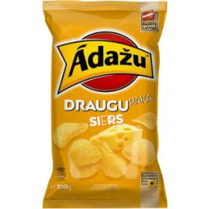 Čipsi ĀDAŽU Draugu paka ar sieru 180g
