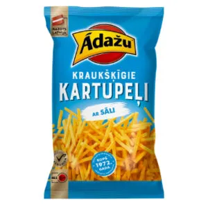 ČIPSI ĀDAŽU KRAUKŠĶĪGIE KARTUPEĻI AR SĀLI 100G