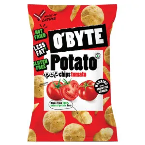 ČIPSI O'BYTE KARTUPEĻU AR TOMĀTU GARŠU 90G