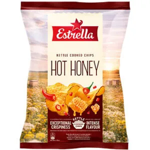 Čipsi ESTRELLA Kettle, ar medus un čili garšu, 120g