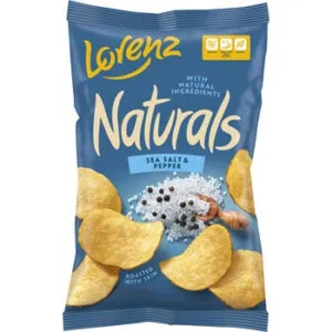 Čipsi Naturals jūras sāls un pipari 100g