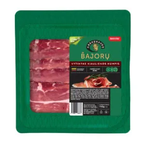 *Šķiņķis BAJORŲ, žāvēts, šķēlēs, 110g