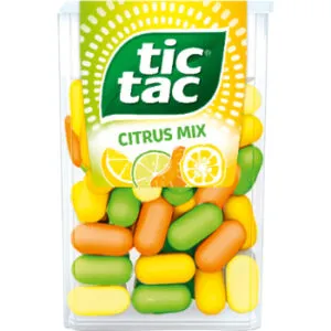 Dražejas ar citrusaugļu garšu 18g, Tic Tac
