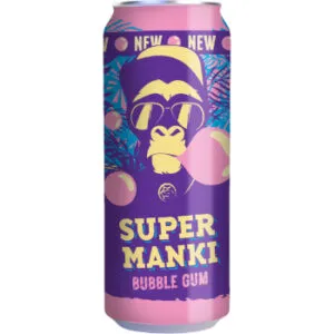 Limonāde SUPER MANKI Bubblegum, bundžā, 0.33l (DEP)