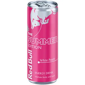 Enerģijas dzēriens RED BULL White Peach, bundžā, 0.25l (DEP)